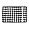 Houndstooth Black Print Carpet 72x48in Bedroom Rug Non-Slip Area Rugs for Living Room view 1