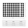 Houndstooth Black Print Carpet 72x48in Bedroom Rug Non-Slip Area Rugs for Living Room view 3