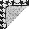 Houndstooth Black Print Carpet 72x48in Bedroom Rug Non-Slip Area Rugs for Living Room view 4