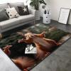 Squirrel Funny Animal Print Carpet 80x58in Bedroom Rug Non-Slip Area Rugs for Living Room view 2