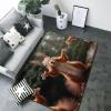 Squirrel Funny Animal Print Carpet 80x58in Bedroom Rug Non-Slip Area Rugs for Living Room view 3