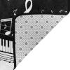 Piano Keys with Musical Notes Print Carpet 72x48in Bedroom Rug Non-Slip Area Rugs for Living Room view 3