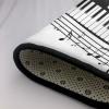 Piano Keys with Musical Notes Print Carpet 72x48in Bedroom Rug Non-Slip Area Rugs for Living Room view 4