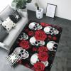 Halloween Skull Print Carpet 80x58in Bedroom Rug Non-Slip Area Rugs for Living Room view 3