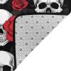 Halloween Skull Print Carpet 80x58in Bedroom Rug Non-Slip Area Rugs for Living Room view 4