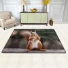 Squirrel Funny Animal Print Carpet 72x48in Bedroom Rug Non-Slip Area Rugs for Living Room view 2