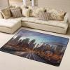 New York City Print Carpet 63x48in Bedroom Rug Non-Slip Area Rugs for Living Room view 2