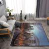 New York City Print Carpet 63x48in Bedroom Rug Non-Slip Area Rugs for Living Room view 4