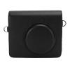 CHICIRIS PU Leather Camera Bag Adjustable Shoulder Strap Protective Case for 2 in 1 Camera and Photo Printer Black Fits Travel Photography Events view 2