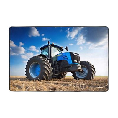 Farm Tractor Print Carpet 72x48in Bedroom Rug Non-Slip Area Rugs for Living Room