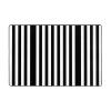 Black & White Stripe Print Carpet 72x48in Bedroom Rug Non-Slip Area Rugs for Living Room view 1