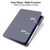 360 Rotation Cover Suitable for Xiaomi Pad 7S Pro 12.5inch 2025 with Pen Holder Hard Clear Acrylic Stand Case(Sky Blue) view 2