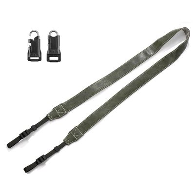 CZSLPE camera shoulder strap, safety tether camera neck strap, micro single PU leather shoulder strap, suitable for various cameras. (Green)