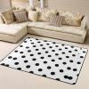 Polka Dot Print Carpet 63x48in Bedroom Rug Non-Slip Area Rugs for Living Room view 2