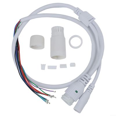 CCTV Network and Power Cable with For RJ45 and DC Female Connector for IP Camera PCB Module 70cm Length