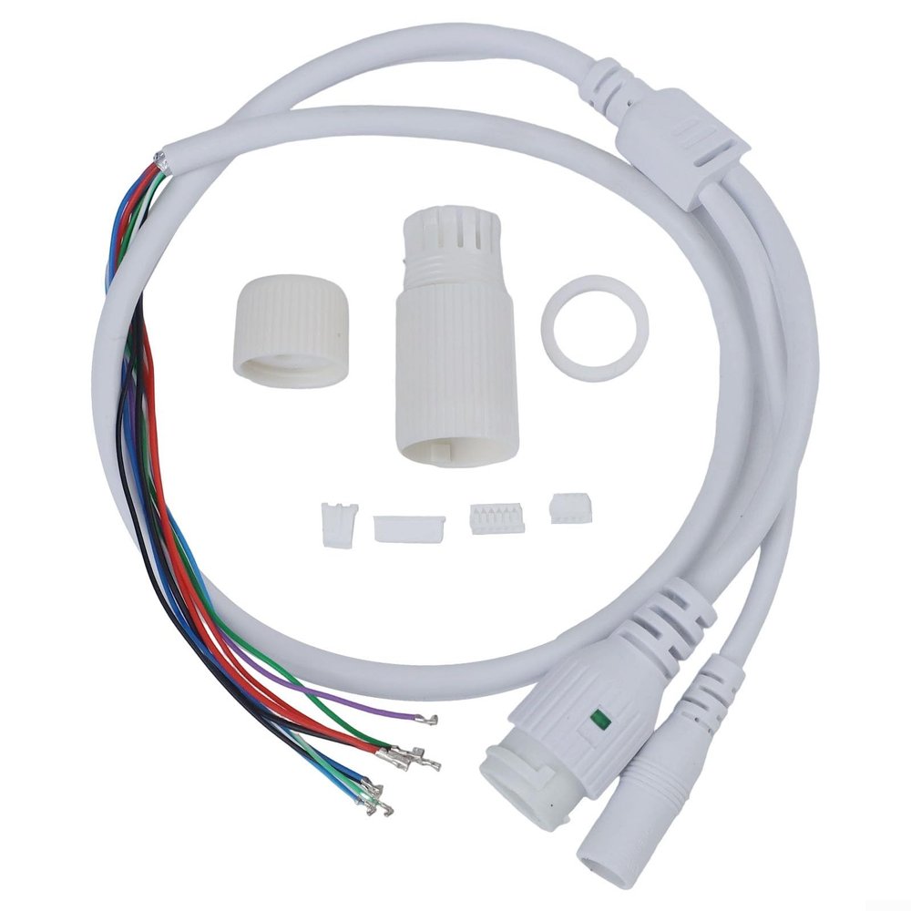 CCTV Network and Power Cable with For RJ45 and DC Female Connector for IP Camera PCB Module 70cm Length