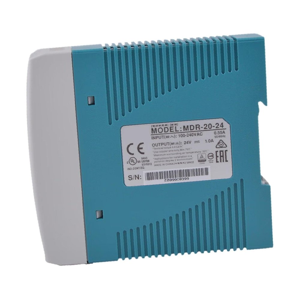 DYSGLOBAL MDR-20-24 AC to DC Power Supply, 24V 1A Output, 85-264VAC Input, for Industrial Control Systems and Automation Equipment