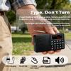 Portable AM FM Shortwave Radio, Rechargeable MP3 Player, Digital Tuning view 2