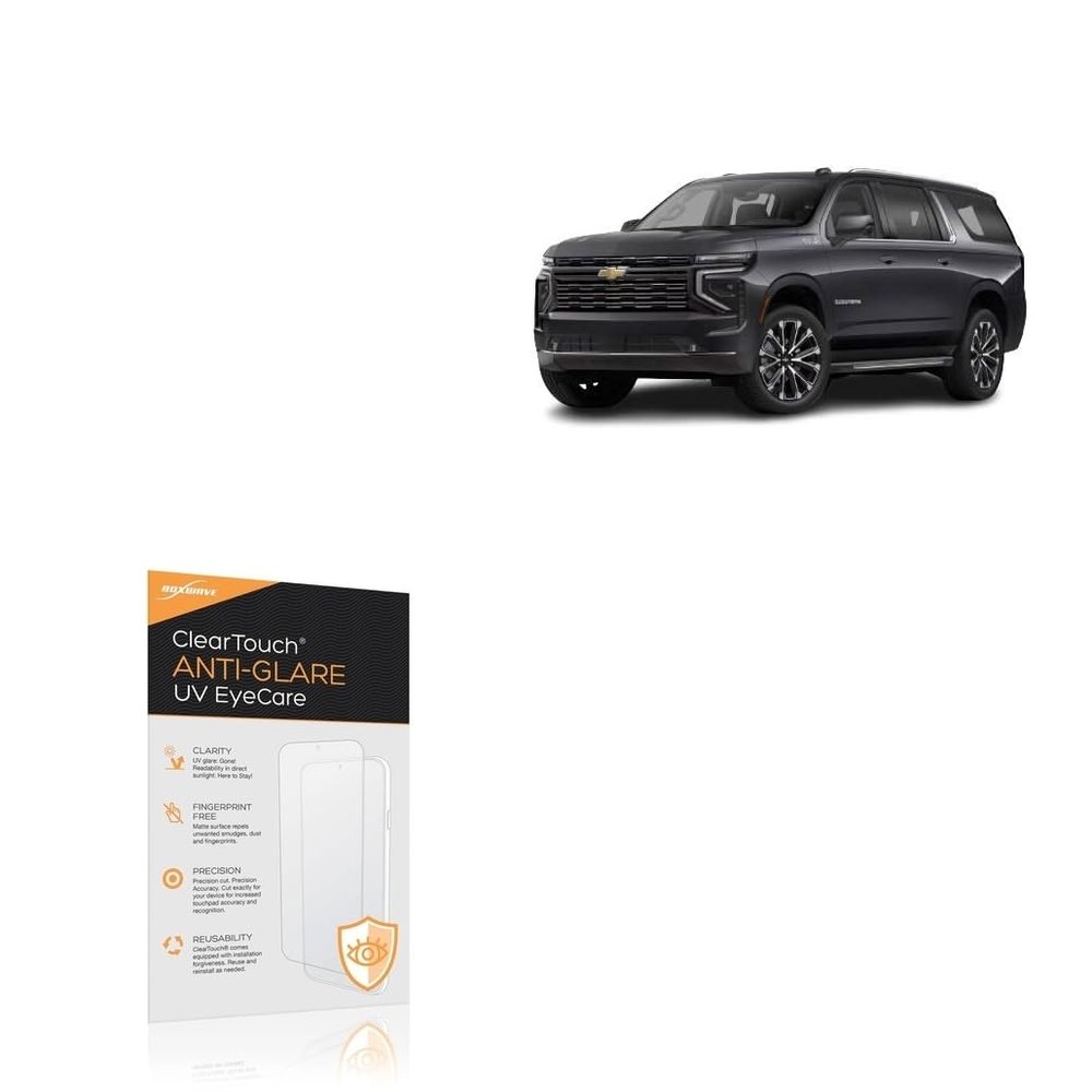 BoxWave Screen Protector Compatible With Chevrolet 2026 Suburban Instrument Display (11 in) - ClearTouch Anti-Glare Anti-UV EyeCare (2-Pack), Filters out Harmful Blue Light Reduce Fatigue