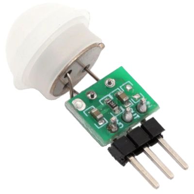 AM312 Mini PIR Motion Sensor Module, White and Green, Plastic Housing, DC 2.7-12V, Automatic Human Detection, Ultra Low Power