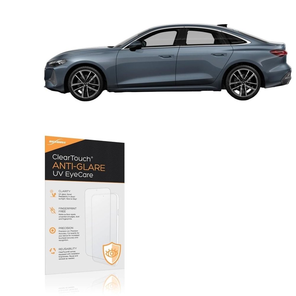 BoxWave Screen Protector Compatible With Audi 2026 A5 Sedan Passenger Display (10.9 in) - ClearTouch Anti-Glare Anti-UV EyeCare (2-Pack), Filters out Harmful Blue Light Reduce Fatigue