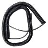 Telephone Cable Coiled Mains Flex Curly Spring Cord, Black 5 Cores Spring Wire Power Extension Cord Telescopic Spiral Cable Copper Core Elastic Shrinkable(Stretch 3.75 Meters) view 1