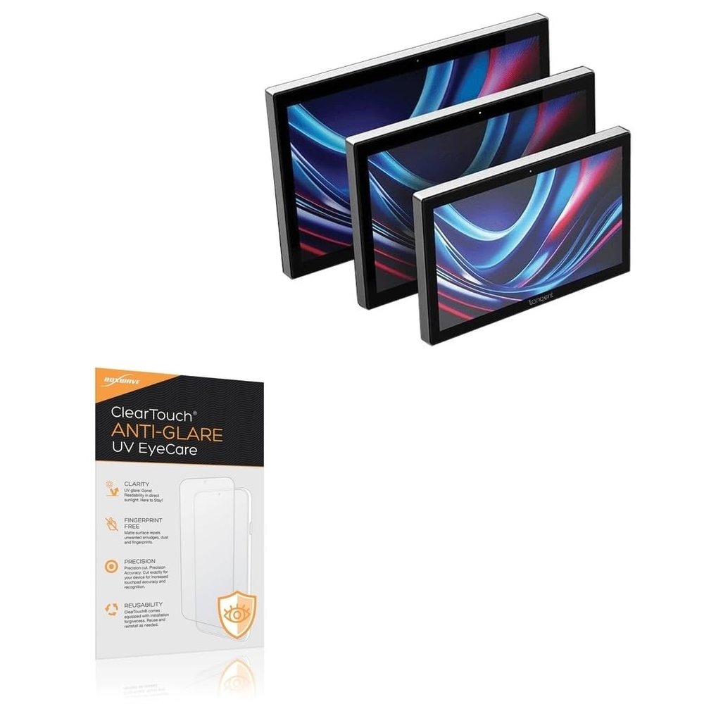 BoxWave Screen Protector Compatible With Tangent Medix KV v5 (15.6 in) - ClearTouch Anti-Glare Anti-UV EyeCare (2-Pack), Filters out Harmful Blue Light Reduce Fatigue