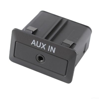 Audio Interface Socket TD74-66-DFX-5717 ABS Black,Compatible For Mazda 3 2010-2013, In-Car Center Console Stereo Adapter Replacement For Seamless Music Input
