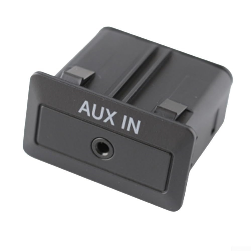 Audio Interface Socket TD74-66-DFX-5717 ABS Black,Compatible For Mazda 3 2010-2013, In-Car Center Console Stereo Adapter Replacement For Seamless Music Input