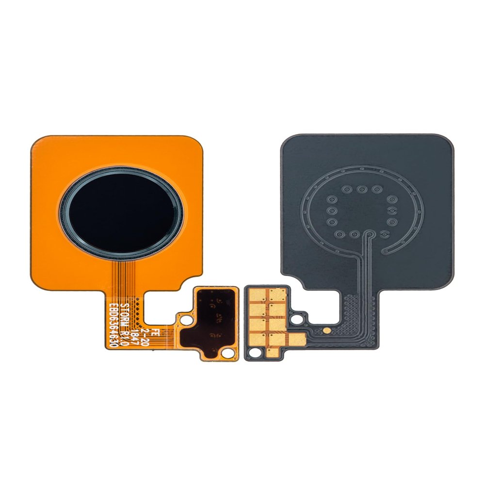 Best Shopper - Replacement Home Button Fingerprint Sensor with Flex Compatible with LG G8 ThinQ/LG V50 ThinQ (Genuine OEM) (Black)