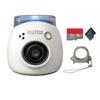 FUJIFILM INSTAX PAL Digital Camera (Milky White) Bundle with 32GB Memory Card + Microfiber Cleaning Cloth view 1