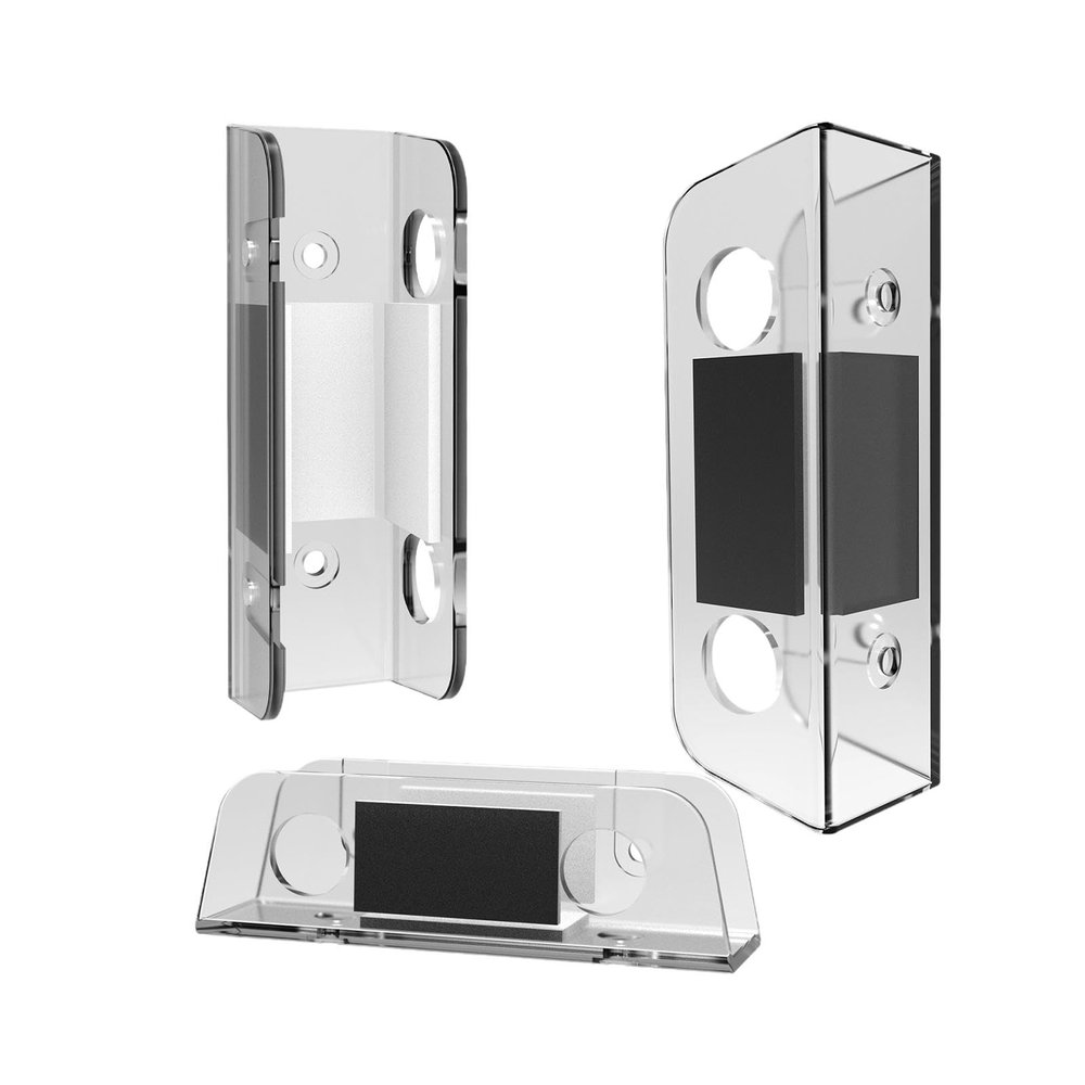 Hjdlhx Wall & Under Desk Laptop Mount Holder Heavy Duty with Anti Scratch Pads Home to Install Support Stand Bracket, Transparent