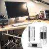 Hjdlhx Wall & Under Desk Laptop Mount Holder Heavy Duty with Anti Scratch Pads Home to Install Support Stand Bracket, Transparent view 3