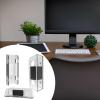 Hjdlhx Wall & Under Desk Laptop Mount Holder Heavy Duty with Anti Scratch Pads Home to Install Support Stand Bracket, Transparent view 4