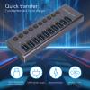 Denash Powered USB 3.0 Data Hub,10 USB 3.0 Data Ports with Individual Switch,USB Data Hub Splitter with 60W Power Adapter for Laptop PC 100240V (US Plug) view 3