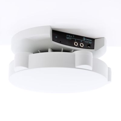 Cetacea Astronaut XL Powered Ceiling Speakers - Simple Bracket Install, Upgrade Projector with Speaker, High Fidelity Clarity, Ideal Speaker for Projector in K-12 Classrooms & Offices, 60 Watts, White