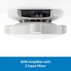 Cetacea Astronaut XL Powered Ceiling Speakers - Simple Bracket Install, Upgrade Projector with Speaker, High Fidelity Clarity, Ideal Speaker for Projector in K-12 Classrooms & Offices, 60 Watts, White view 2