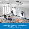 Cetacea Astronaut XL Powered Ceiling Speakers - Simple Bracket Install, Upgrade Projector with Speaker, High Fidelity Clarity, Ideal Speaker for Projector in K-12 Classrooms & Offices, 60 Watts, White view 4