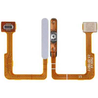 Best Shopper - Replacement Fingerprint Sensor/Power Button Flex Compatible for Xiaomi Redmi Note 12 Turbo/Poco F5 (White)