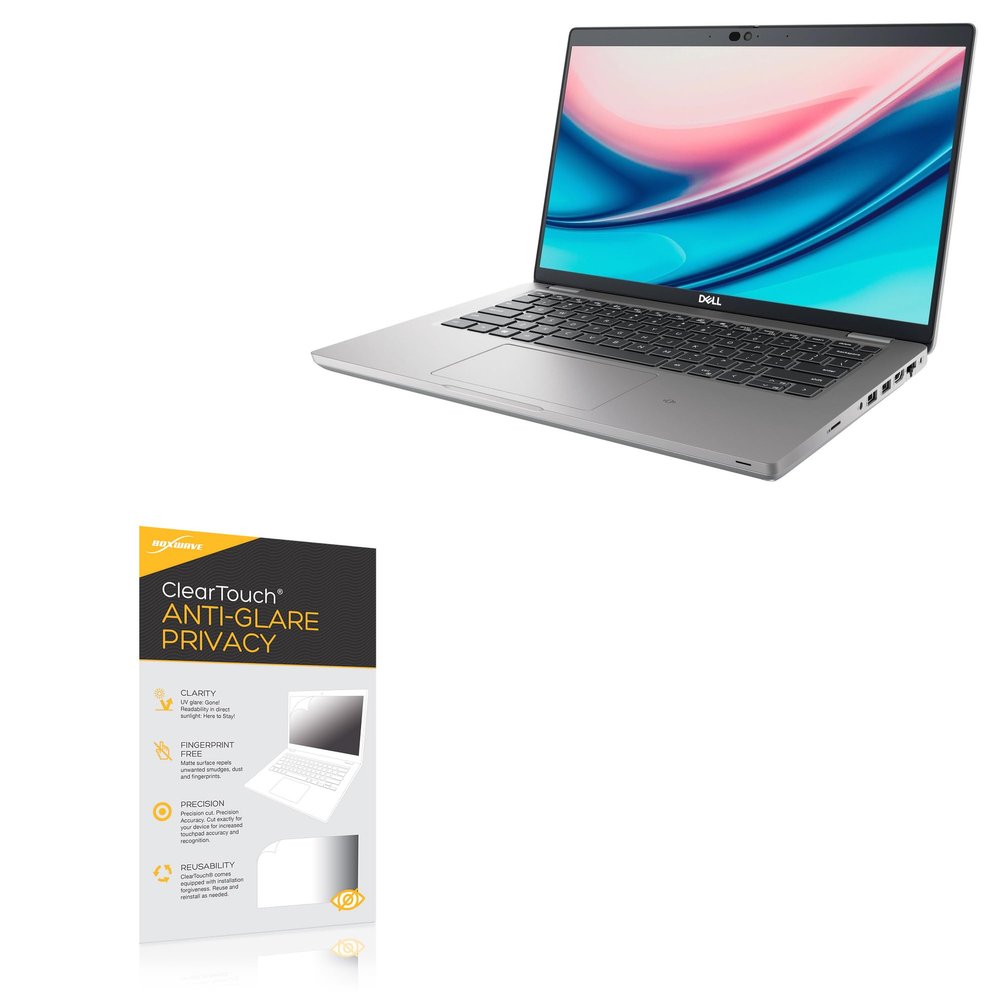 BoxWave Screen Protector Compatible With Dell Latitude 5421 - ClearTouch Anti-Glare Privacy (2-Pack), Privacy Screen Protector Flexible Film Anti-Glare