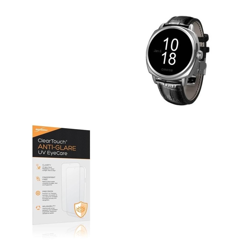 BoxWave Screen Protector Compatible With Omate Roma - ClearTouch Anti-Glare Anti-UV EyeCare (2-Pack), Filters out Harmful Blue Light Reduce Fatigue