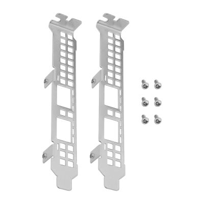 Create idea 2pcs Full Height Profile Bracket with Screws Compatible with Mellanox Mcx631102a 10G/25G ConnectX-6 LX 02YG184