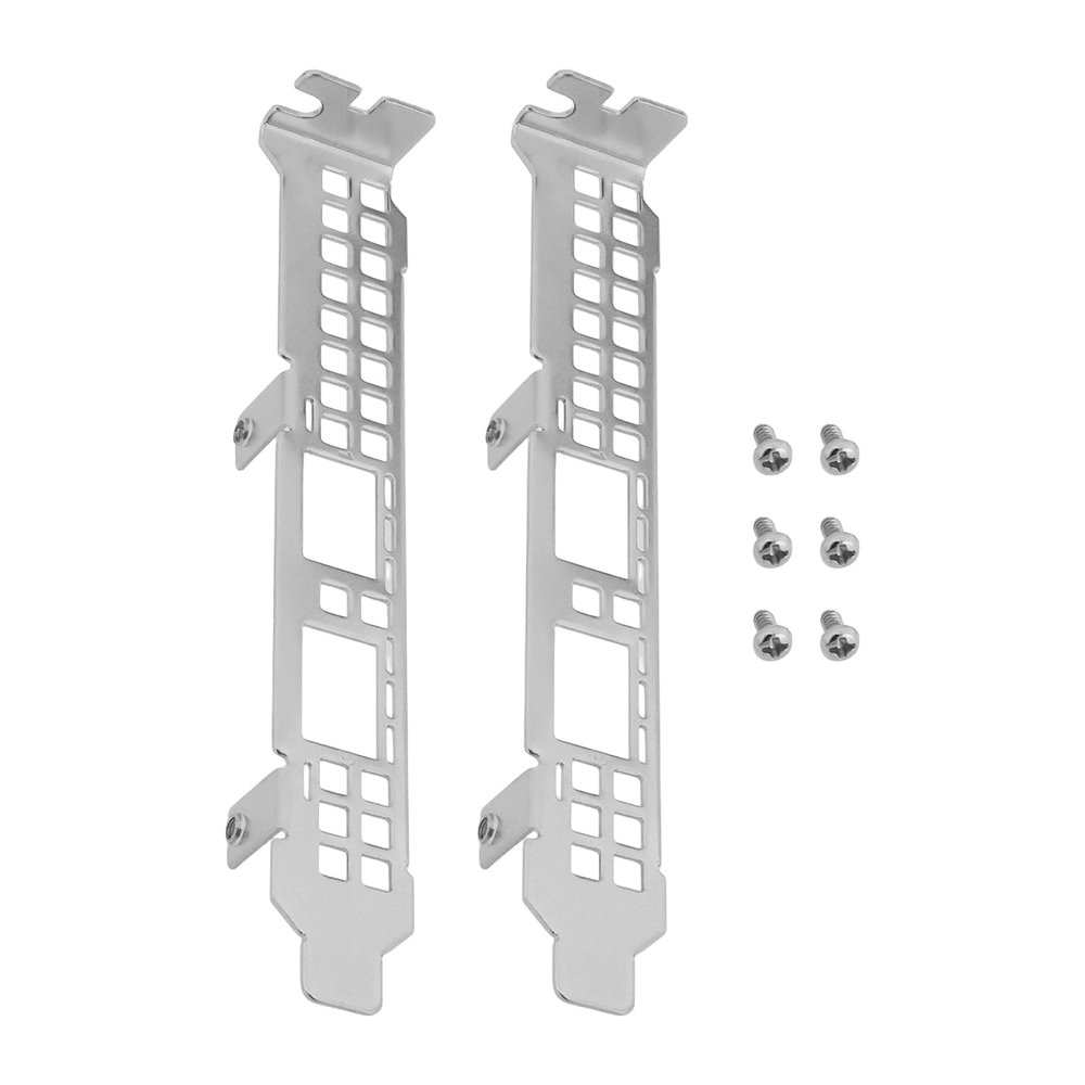 Create idea 2pcs Full Height Profile Bracket with Screws Compatible with Mellanox Mcx631102a 10G/25G ConnectX-6 LX 02YG184