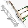 Create idea 2pcs Full Height Profile Bracket with Screws Compatible with Mellanox Mcx631102a 10G/25G ConnectX-6 LX 02YG184 view 3