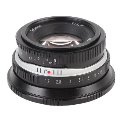 GOWENIC 25mm F1.7 APS C Camera Lens Large Aperture Manual Fixed Camera Lens for FX Mount Camera X T30 X T100 X T4 X T5 X A1 X A2 X A3 X A5 X A7 X A10 X X M1, etc (Black)