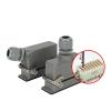 BHUPWZE Push in Heavy Duty Connector Wiring 6/10/16/24/32/48 Core Pin HE Top/Side Entry Industrial Powe Waterproof Connectors(48 Core Side Entry) view 4