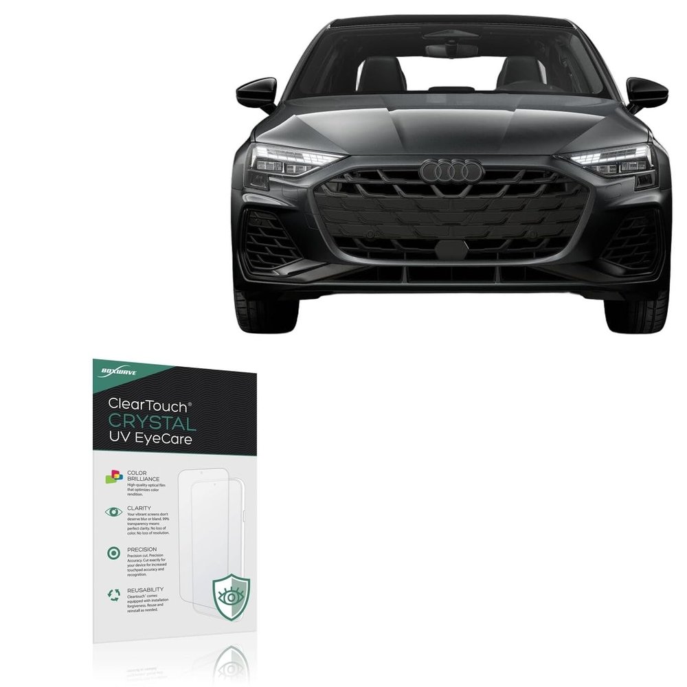 BoxWave Screen Protector Compatible With Audi 2026 S3 Display (10.1 in) - ClearTouch Crystal Anti-UV EyeCare (2-Pack), Filters out Harmful Blue Light Reduce Fatigue