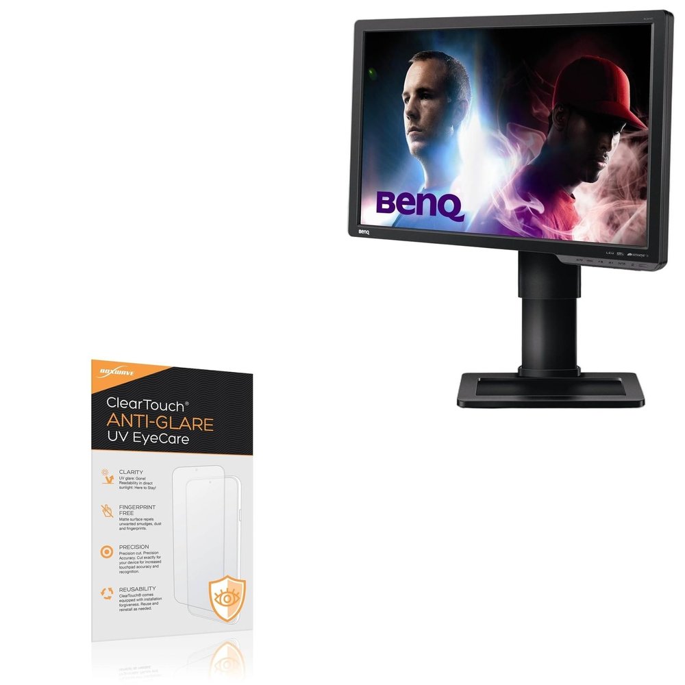 BoxWave Screen Protector Compatible With BenQ XL2410T - ClearTouch Anti-Glare Anti-UV EyeCare (2-Pack), Filters out Harmful Blue Light Reduce Fatigue