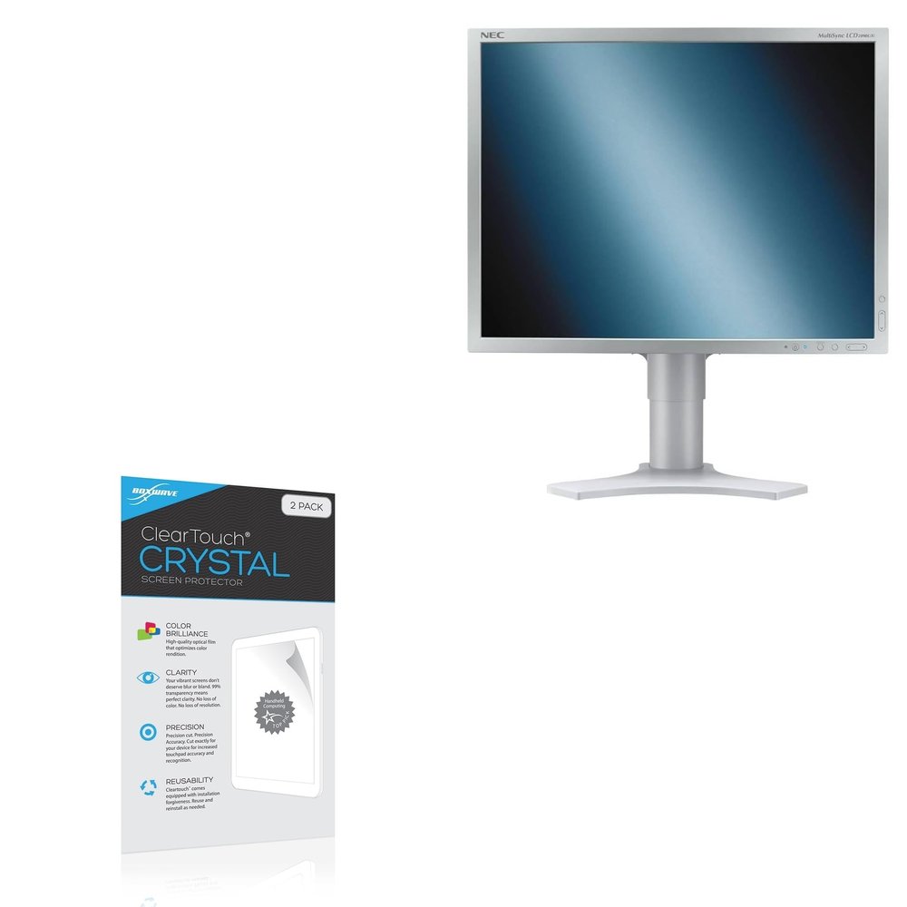 BoxWave Screen Protector Compatible With NEC LCD2090UXi-1 (20 in) - ClearTouch Crystal (2-Pack), HD Film Skin - Shields From Scratches