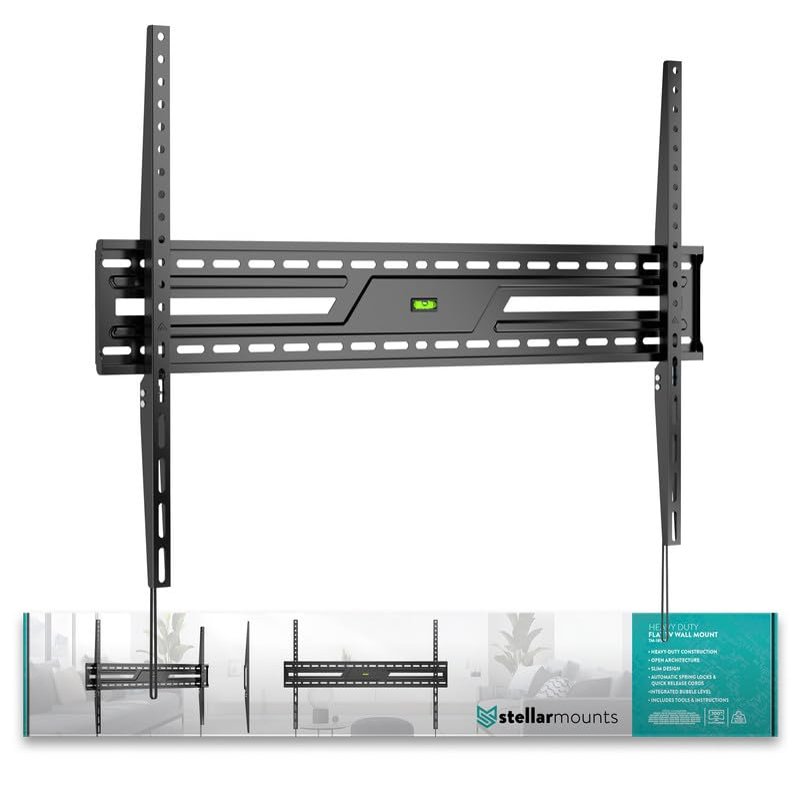 Ultra Slim Flush TV Wall Mount Bracket for Samsung Neo QLED 8K QN900D QN75QN900FAFXZA 75Inch - 1.2" Low Profile, Industrial Grade 165lbs, Easy Installation